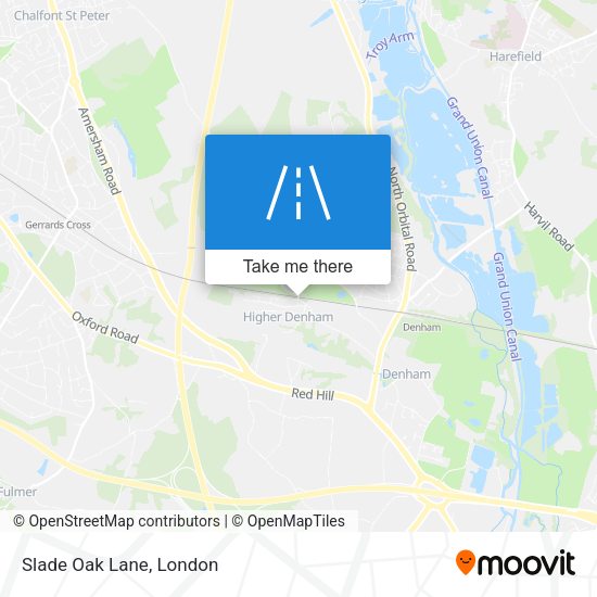 Slade Oak Lane map