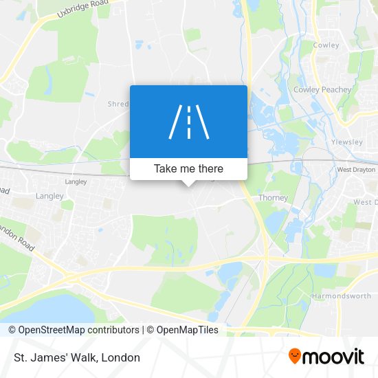 St. James' Walk map