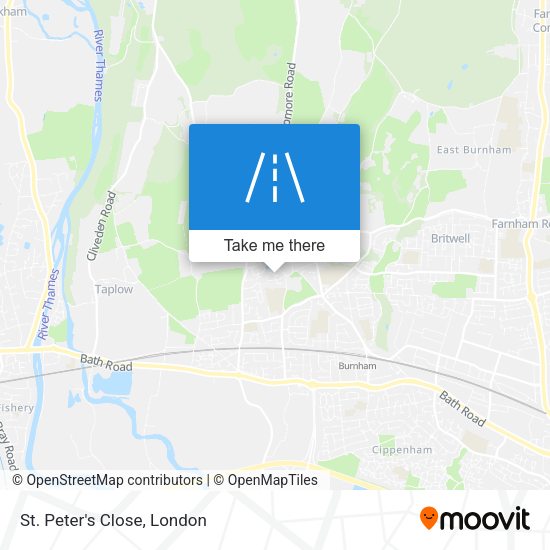 St. Peter's Close map