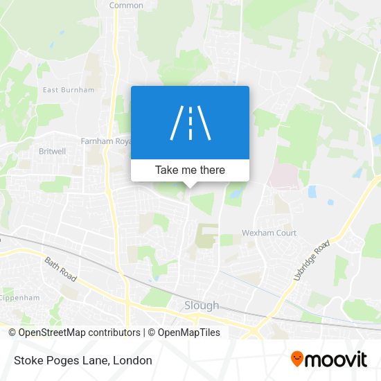 Stoke Poges Lane map