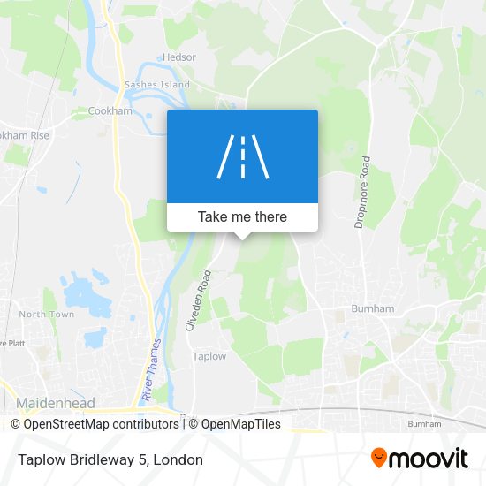 Taplow Bridleway 5 map