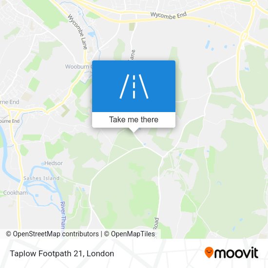 Taplow Footpath 21 map