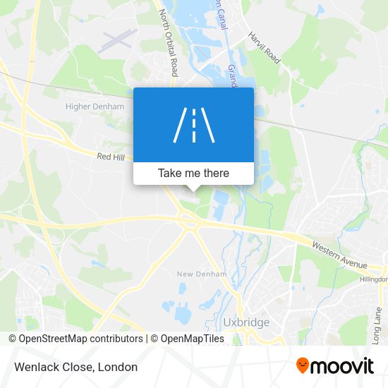 Wenlack Close map
