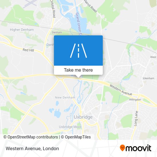 Western Avenue map
