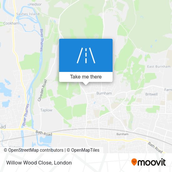 Willow Wood Close map