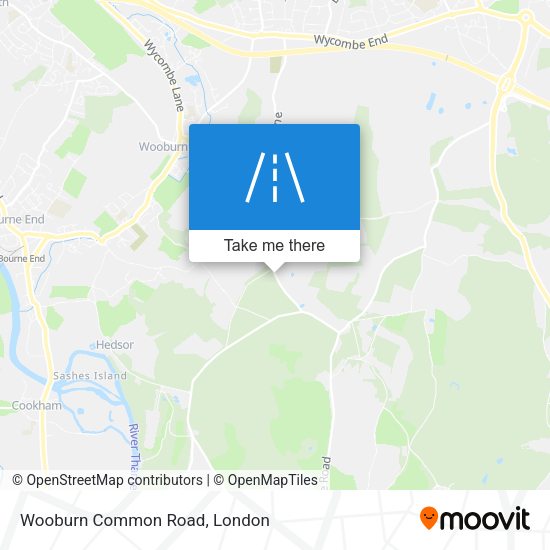 Wooburn Common Road map