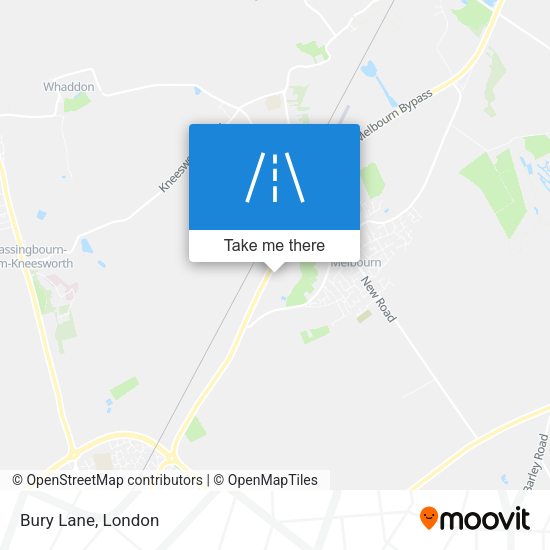 Bury Lane map