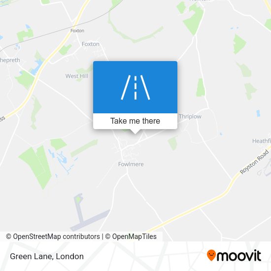 Green Lane map