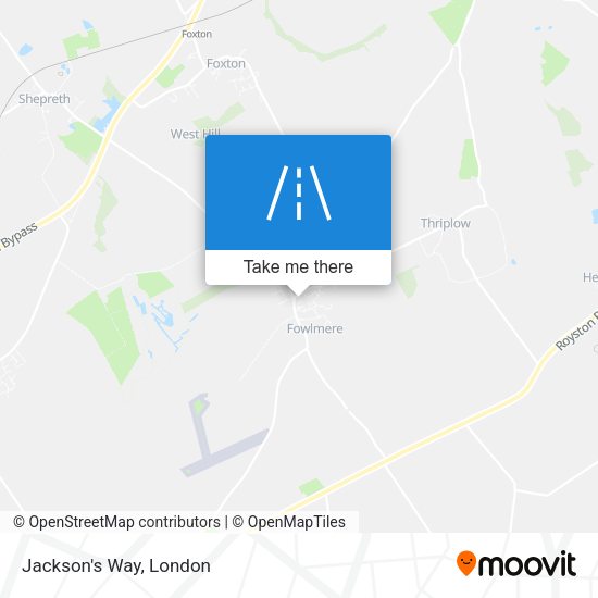 Jackson's Way map