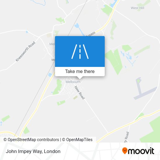 John Impey Way map