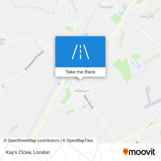 Kay's Close map