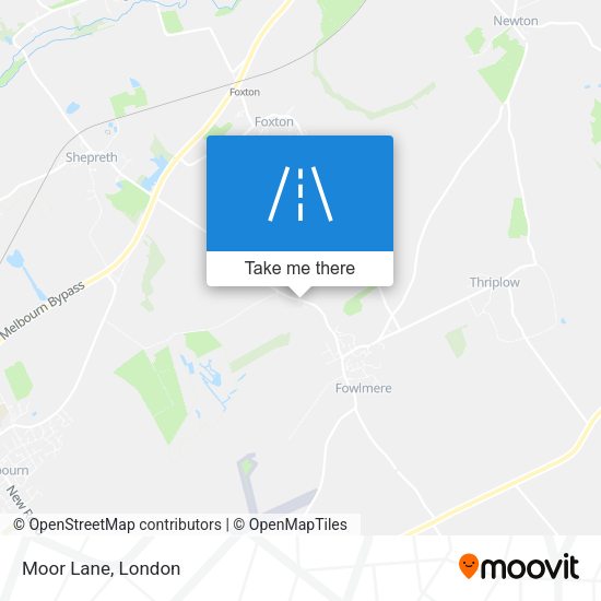 Moor Lane map