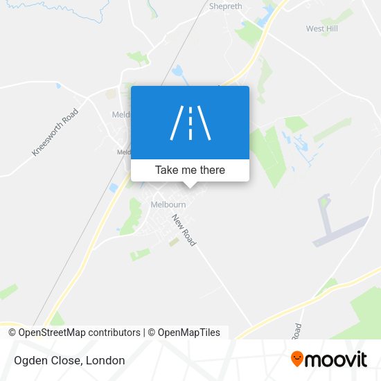 Ogden Close map