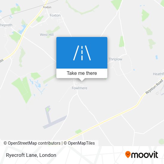 Ryecroft Lane map