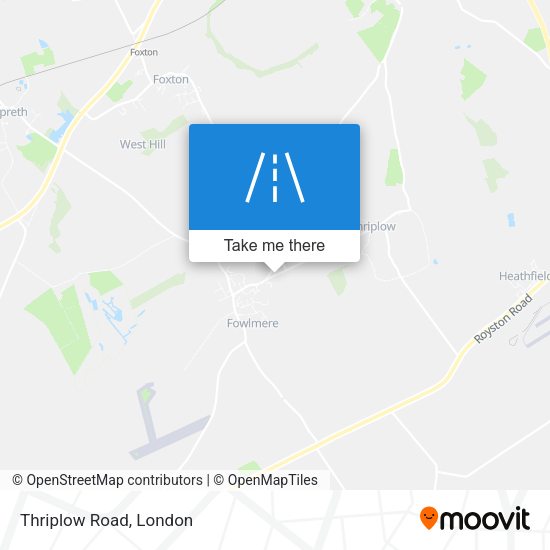Thriplow Road map