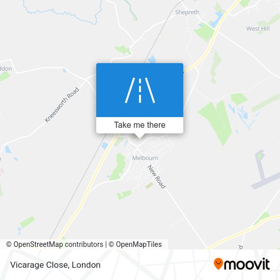 Vicarage Close map