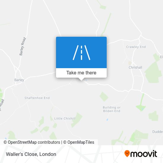 Waller's Close map