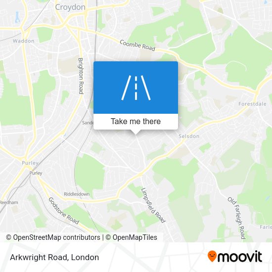 Arkwright Road map