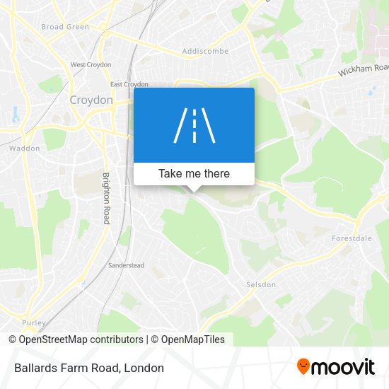 Ballards Farm Road map