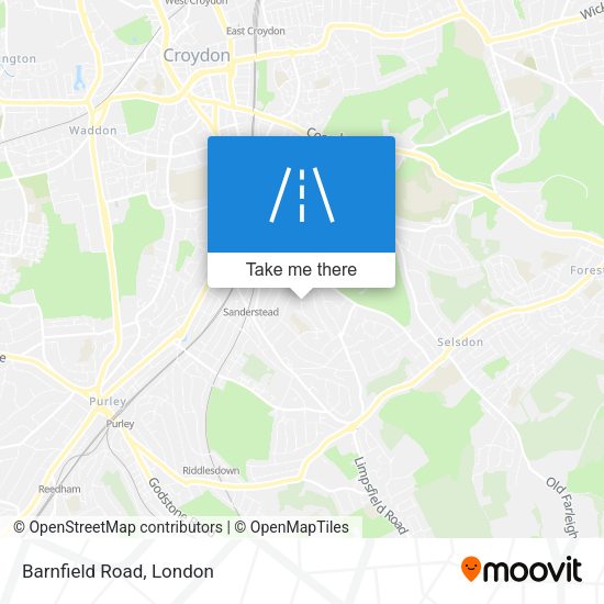 Barnfield Road map