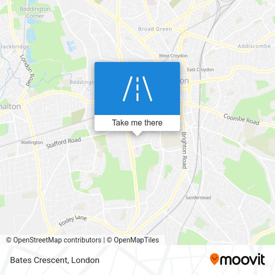 Bates Crescent map