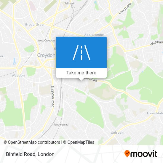 Binfield Road map