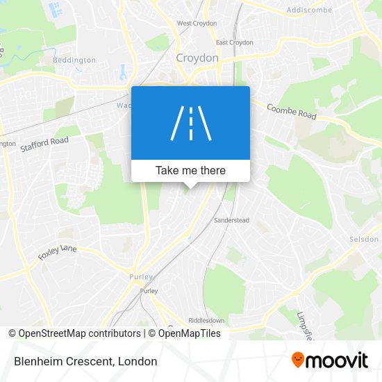 Blenheim Crescent map