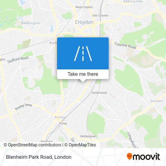 Blenheim Park Road map