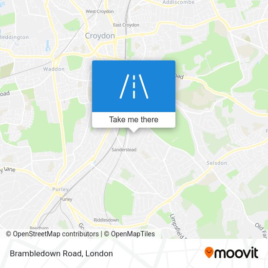 Brambledown Road map