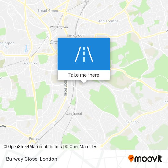 Burway Close map