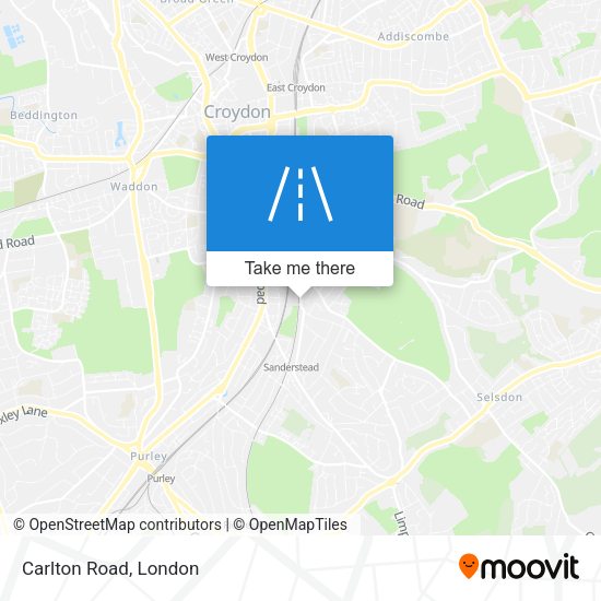 Carlton Road map