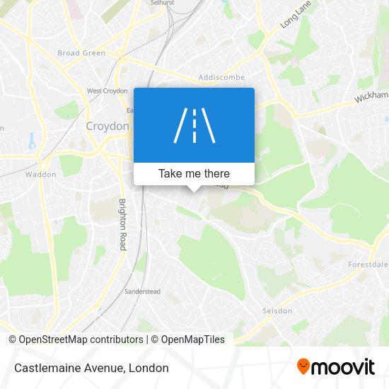 Castlemaine Avenue map