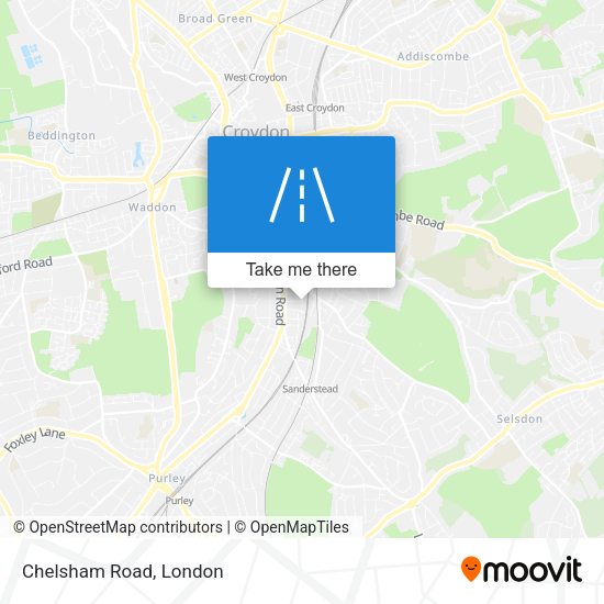 Chelsham Road map