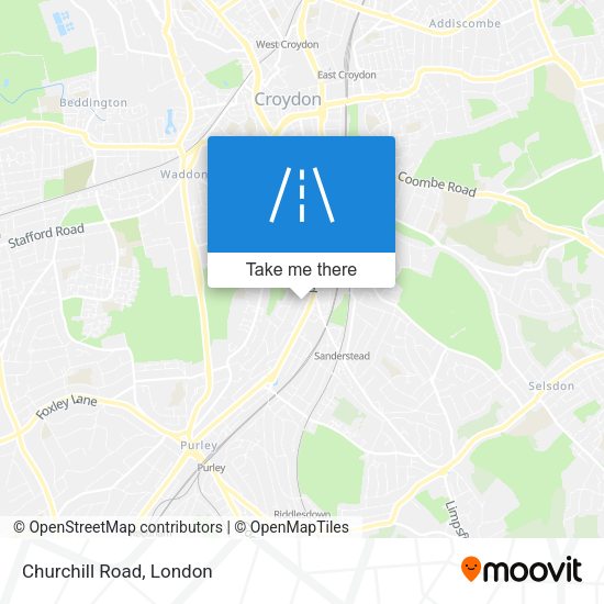 Churchill Road map