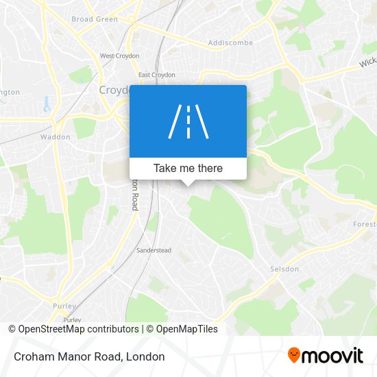 Croham Manor Road map