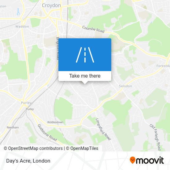 Day's Acre map