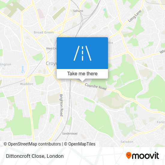 Dittoncroft Close map