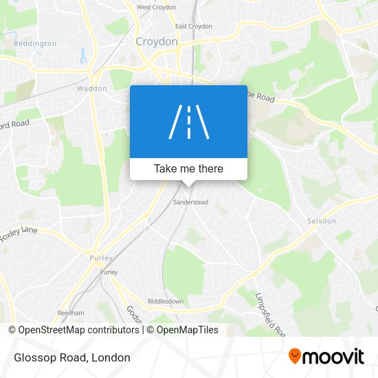 Glossop Road map