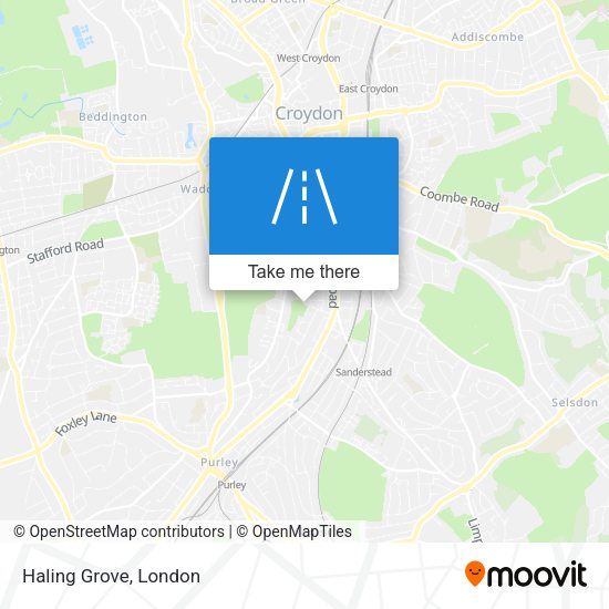 Haling Grove map