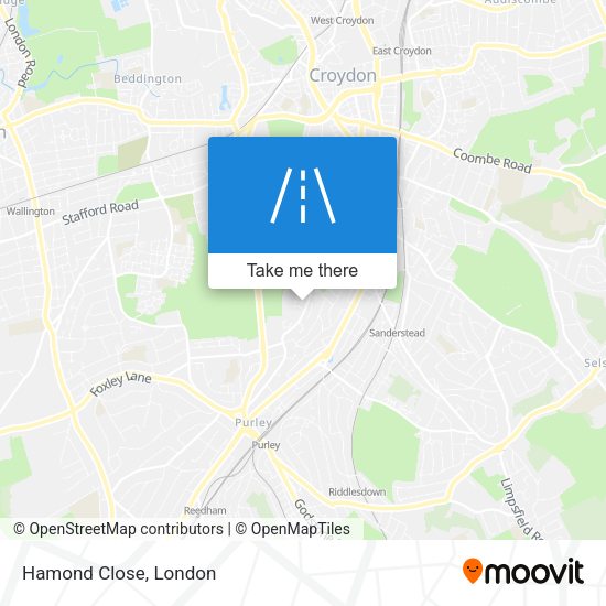 Hamond Close map