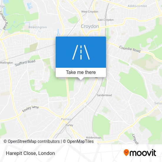Harepit Close map