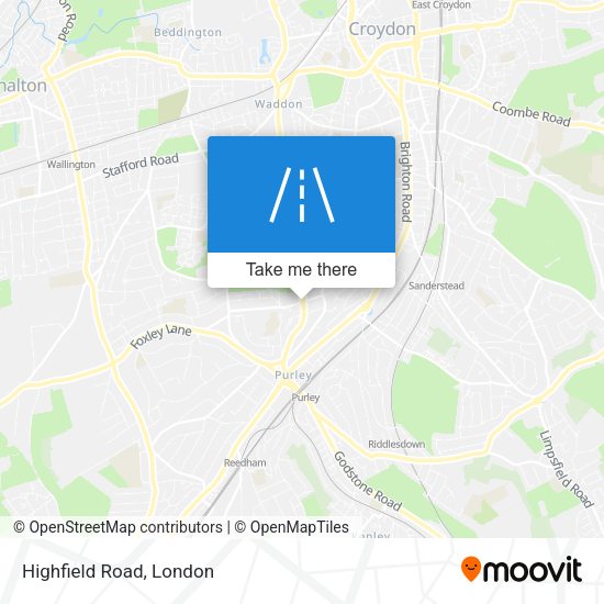 Highfield Road map