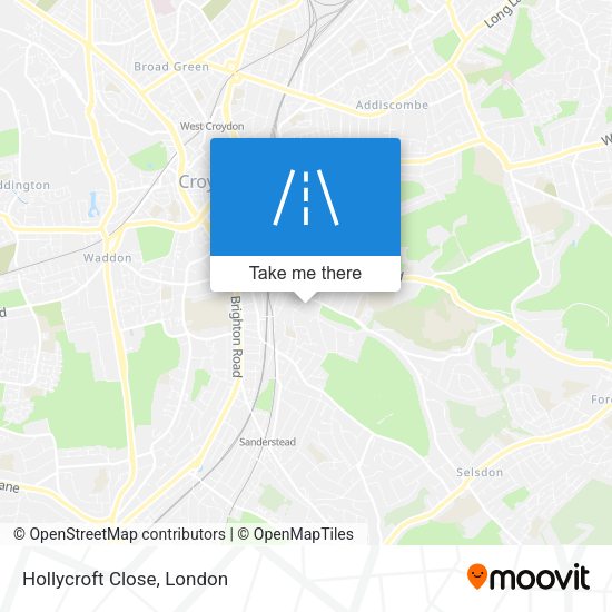 Hollycroft Close map