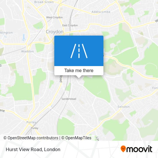 Hurst View Road map