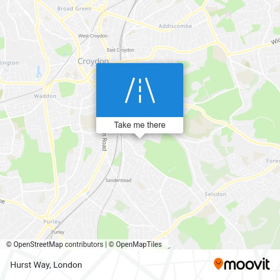Hurst Way map