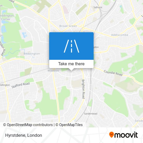 Hyrstdene map