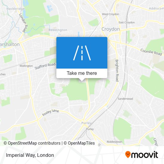 Imperial Way map