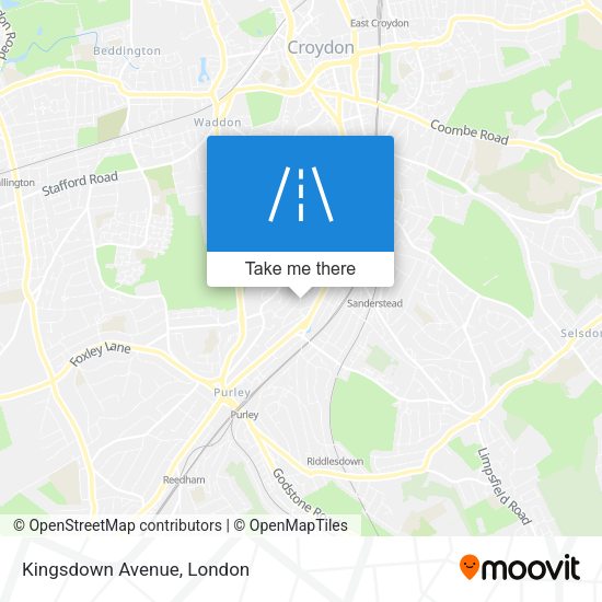 Kingsdown Avenue map