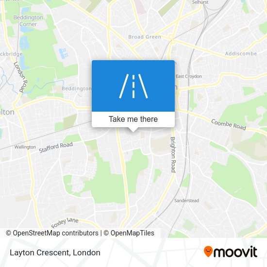 Layton Crescent map
