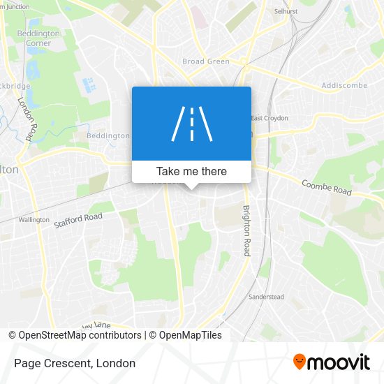 Page Crescent map
